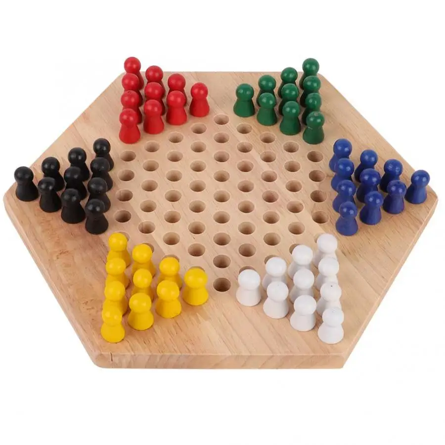 Board Game Halma - 나무 교육 보드 어린이 클래식 Halma
