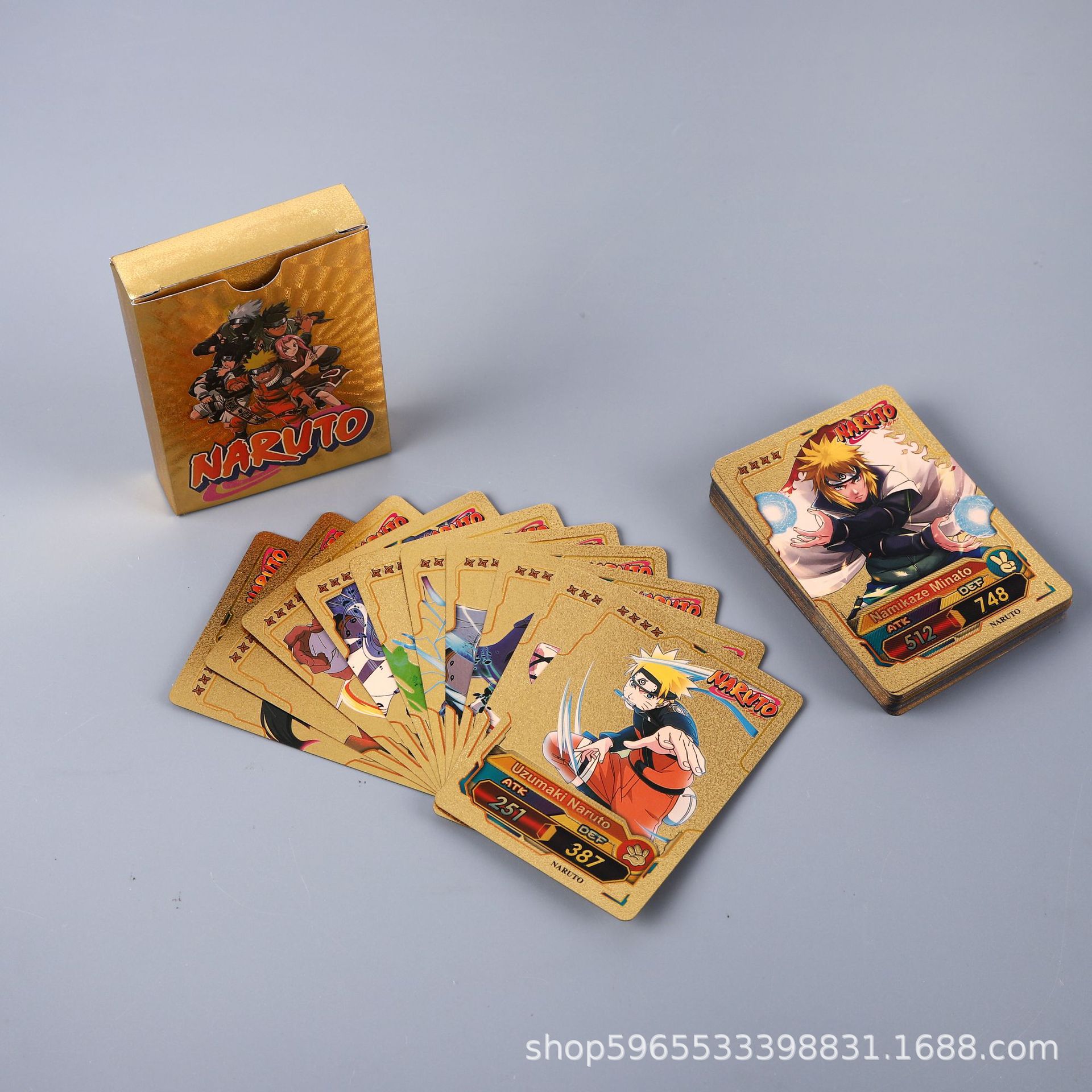 55개 나루토 카드 골드 영어판 시리즈 카카시 우치하  - Board Game English 리뷰 및 가격