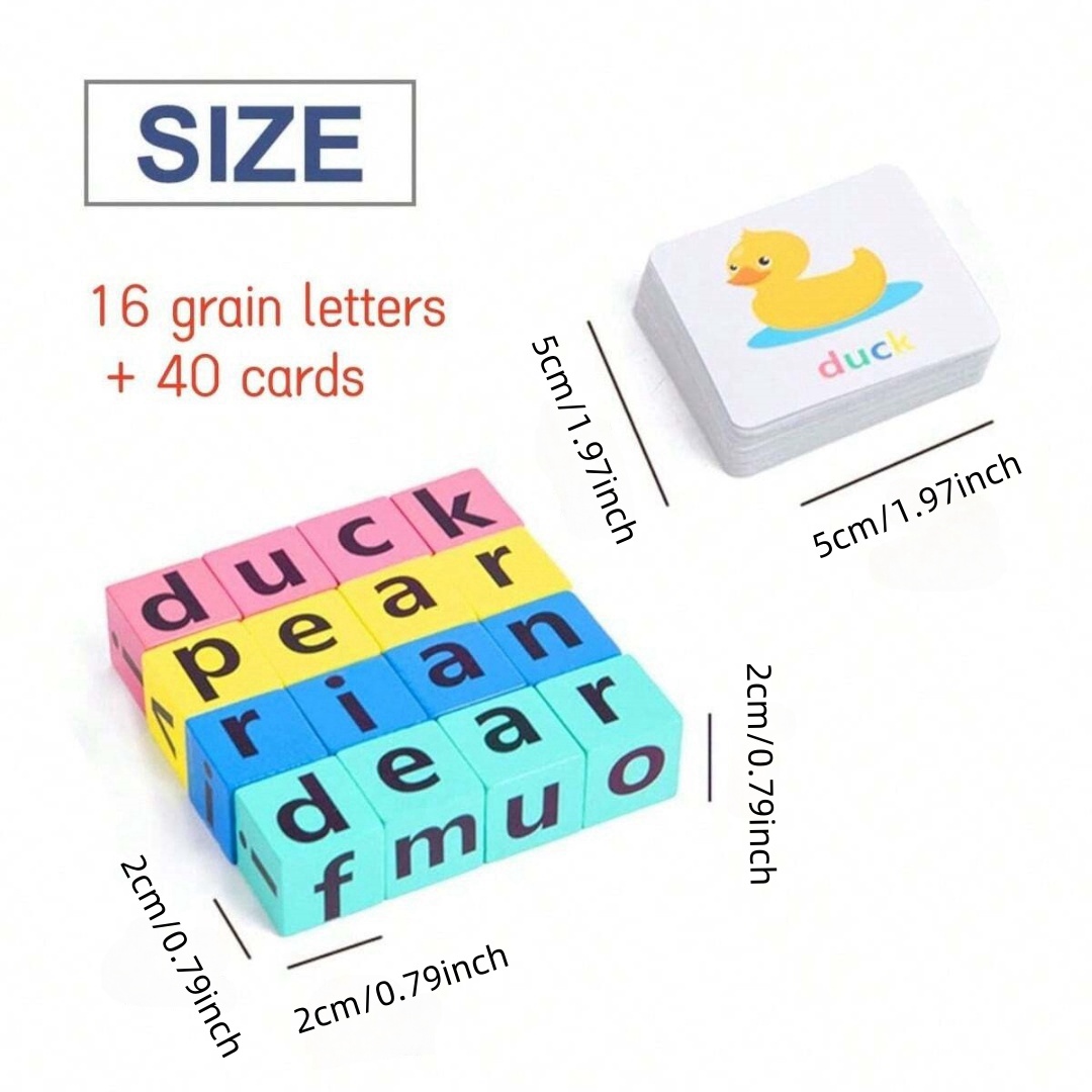 어린이 알파벳 철자 보드 게임, 16개의 글자 블록 + - Board Game English 리뷰 및 가격