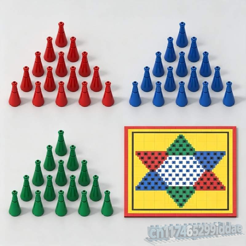 781피스 할마 보드 게임 MOC 모델 블록 DIY 창 - Board Game Halma 리뷰 및 가격