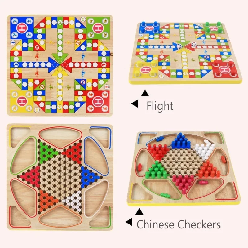 2 in 1 양면 미니 체스 게임 체커 보드 나무 비행 - Board Game Catan 리뷰 및 가격