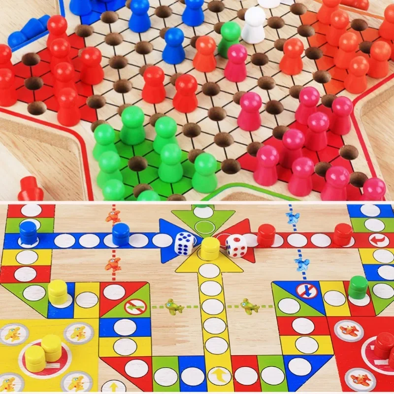 2 in 1 양면 미니 체스 게임 체커 보드 나무 비행 - Board Game Catan 리뷰 및 가격