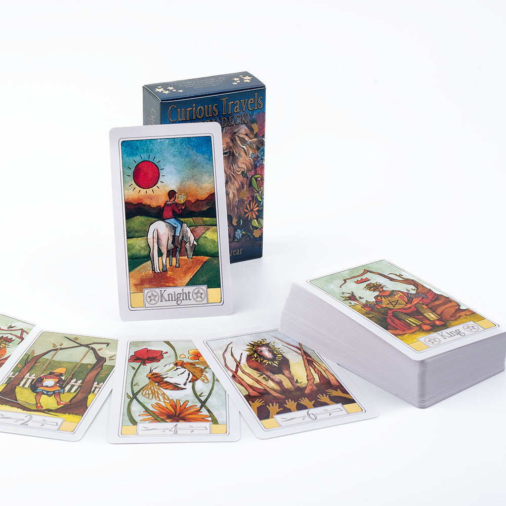 호기심 많은 여행 타로 10.3*6cm 매력적인 수채화 - Board Game Illustrator 리뷰 및 가격