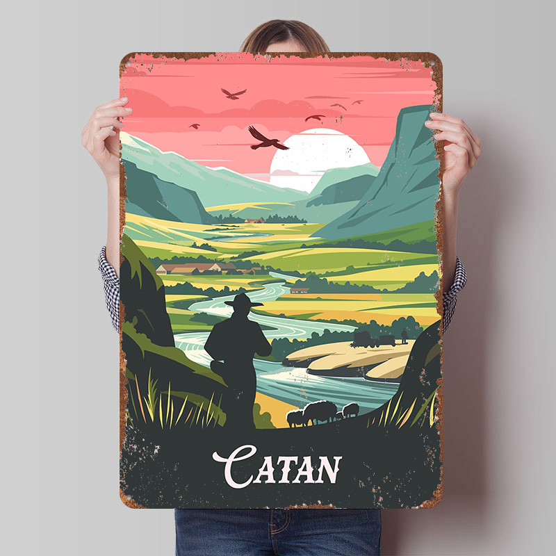 카탄 보드 게임에서 영감을 받은 양철 포스터, 맞춤형  - Board Game Catan 리뷰 및 가격