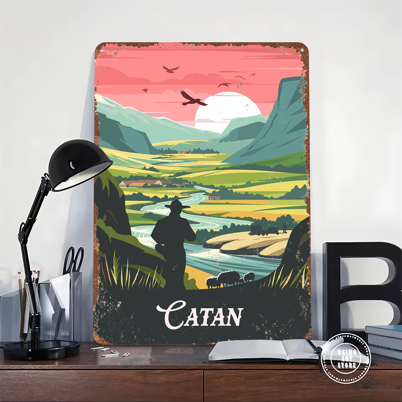 카탄 보드 게임에서 영감을 받은 양철 포스터, 맞춤형  - Board Game Catan 리뷰 및 가격