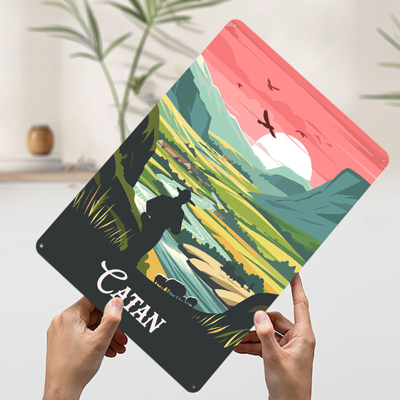 카탄 보드 게임에서 영감을 받은 양철 포스터, 맞춤형  - Board Game Catan 리뷰 및 가격