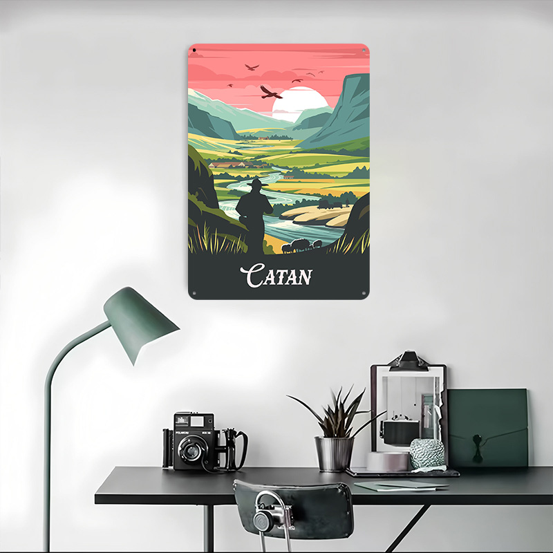 카탄 보드 게임에서 영감을 받은 양철 포스터, 맞춤형  - Board Game Catan 리뷰 및 가격
